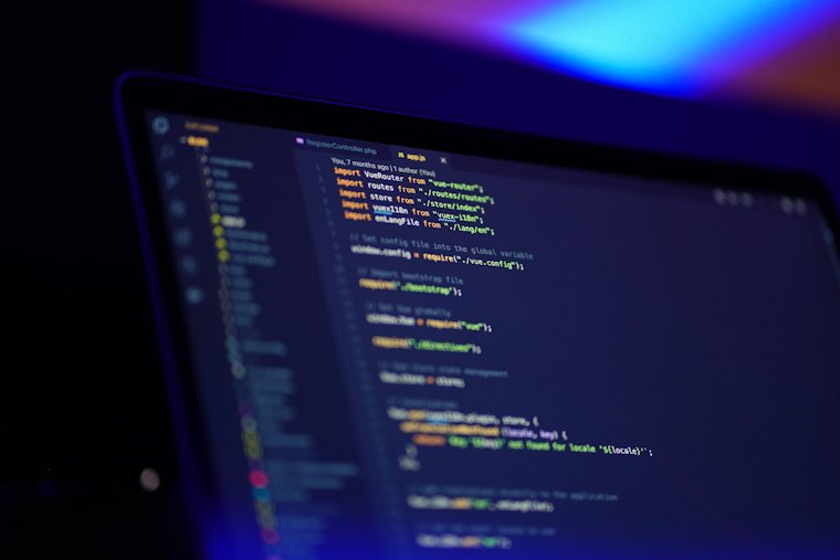 Écran affichant du code dans un éditeur